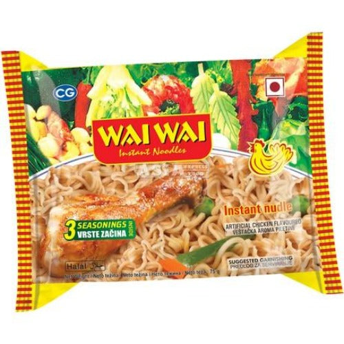 Wai Wai Chicken (Noodles instant cu pui)75G