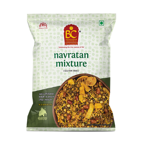 Bhikaram Chandmal Navratan Mixture (Snacks cu năut și condimente) 200g