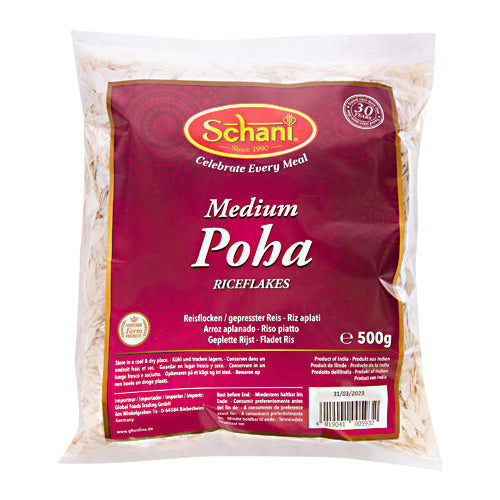 Schani  Poha Medium Riceflakes( Fulgi de Orez)500g