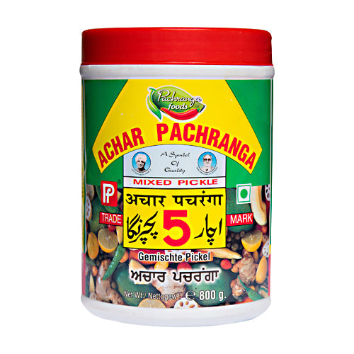 Achar Pachranga Mixed Pickle (Muraturi indiene mixte)800g