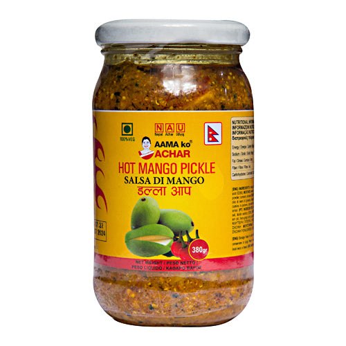 Aama Ko Achar Hot Mango Pickle( Sos iute de Mango)380g