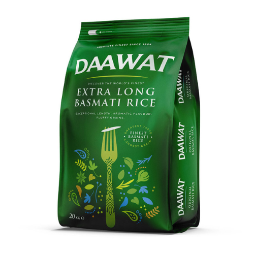 Daawat Extra Long Basmati Rice (Orez Basmati extra Lung ) 20 Kg